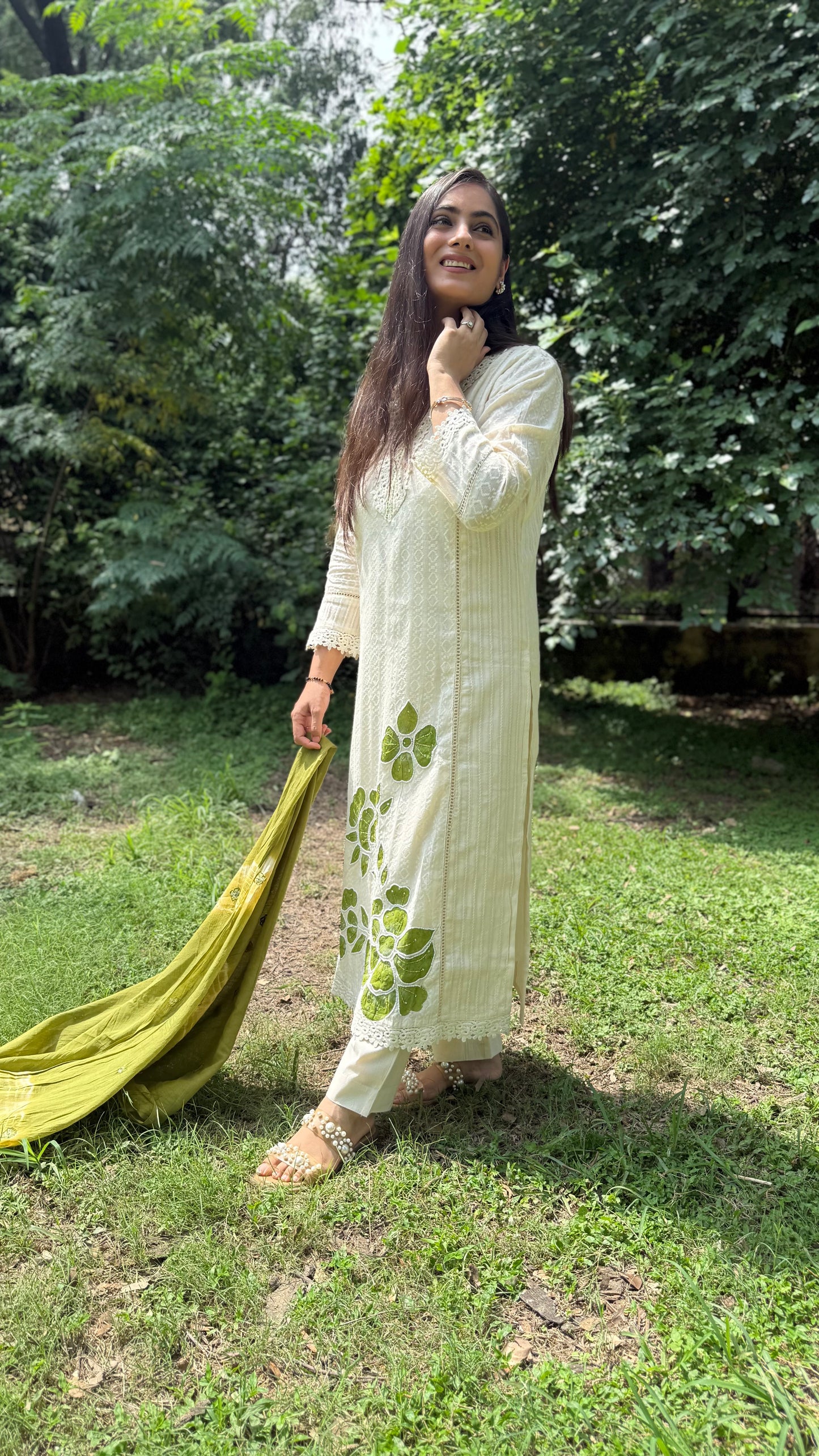 Gul-e-Subah Schiffli Suit Set