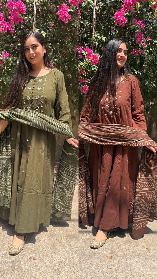 Salony Mirror Anarkali Suit