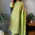 Kanika Pastel Green Printed Suit