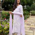 Lilac Applique Suit Set
