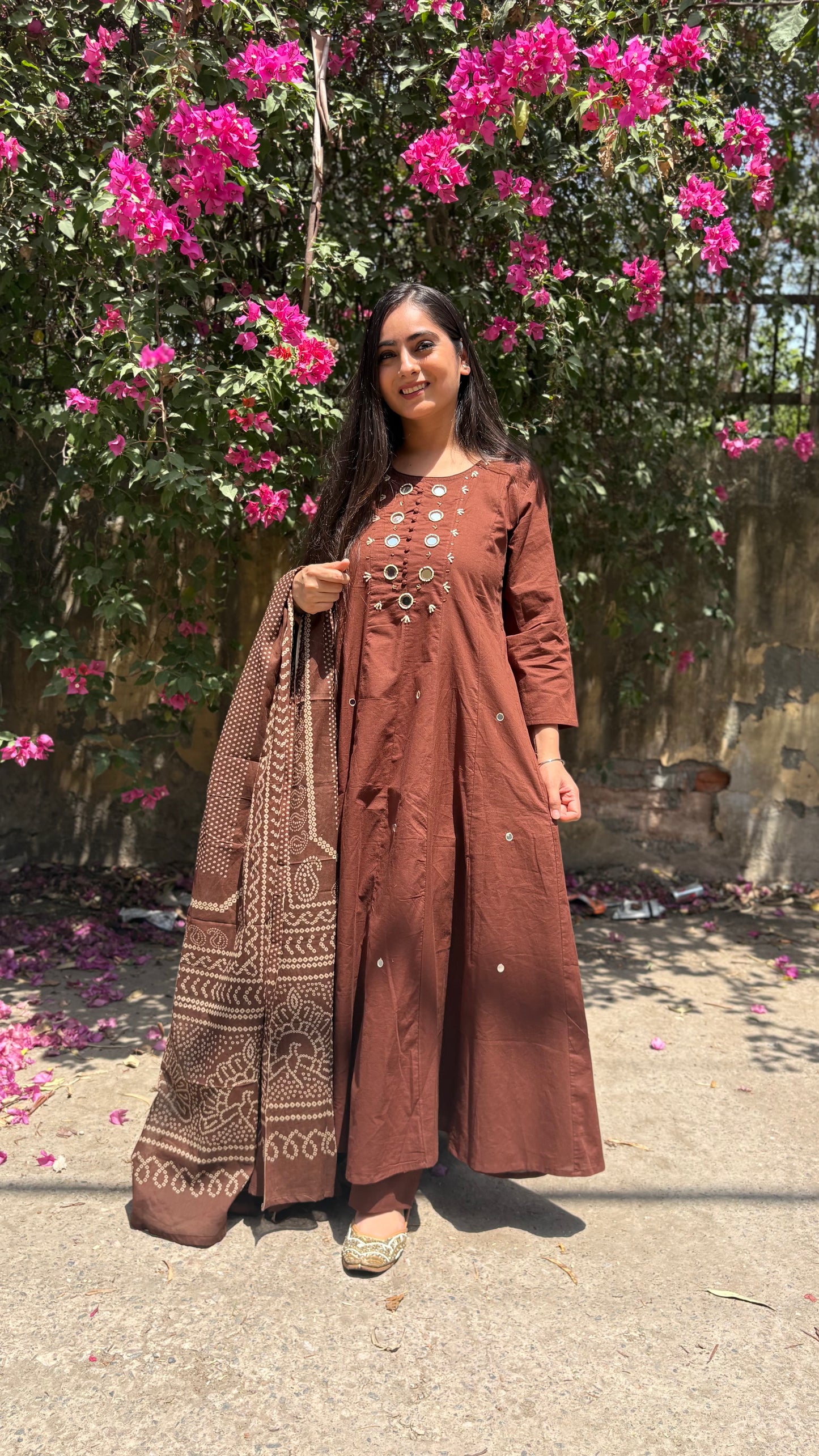 Salony Mirror Anarkali Suit