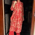 Nidhi Brick Red Kurta Pant Set