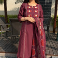 Diksha Wine Palazzo Suit