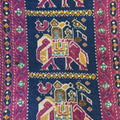 Anika Navy Motif Unstitched Suit