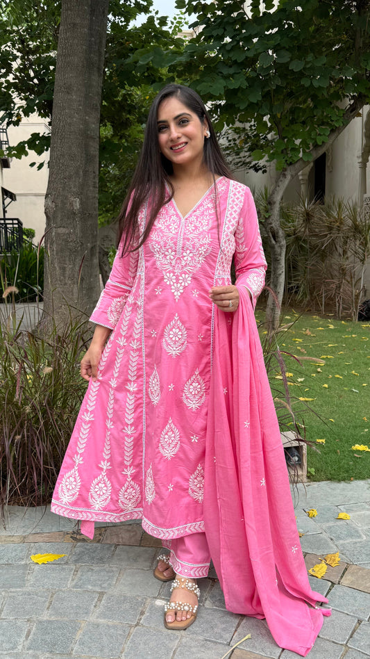 Aria Pastel Pink Suit Set