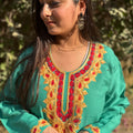 Rehmat Teal Green Phiran