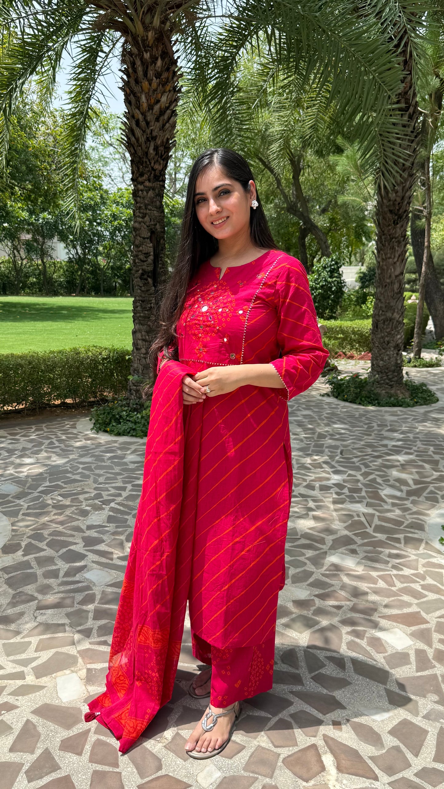 Leheriya Mirror Work Suit Set