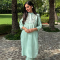 Mint Green Embroidered Co-ord Set