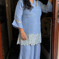 Surbhi Ice Blue Coord Set