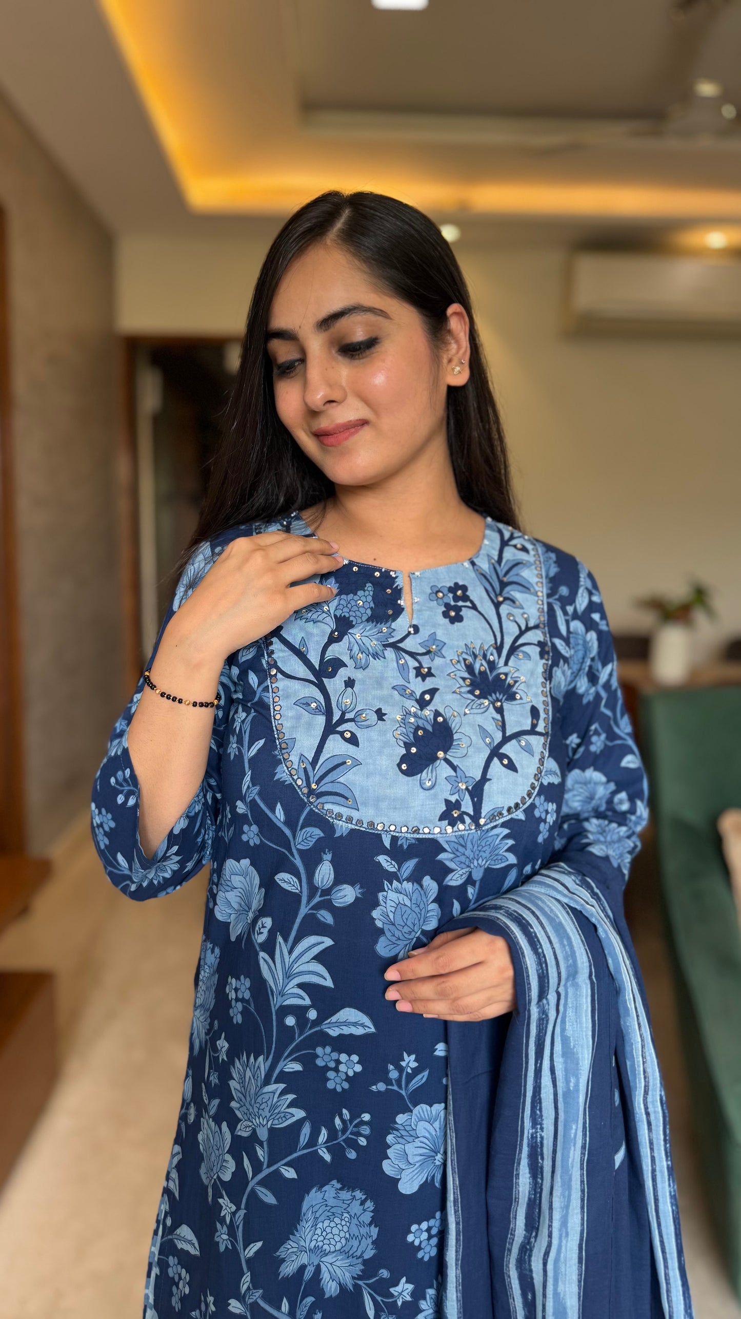 Gauri Printed Cotton Suit