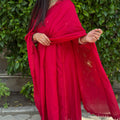 Nia Ruby Red Anarkali Suit