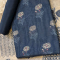 Anika Marigold Motif Unstitched Suit