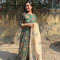 Kusum Green Cotton Suit