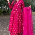 Ria Pink Angrakha Set