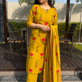 Misha Mustard Cotton Suit