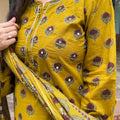 Earthy Mustard Floral Farshi Suit