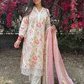 Surbhi Cream Pink Lace Suit