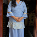 Surbhi Ice Blue Coord Set