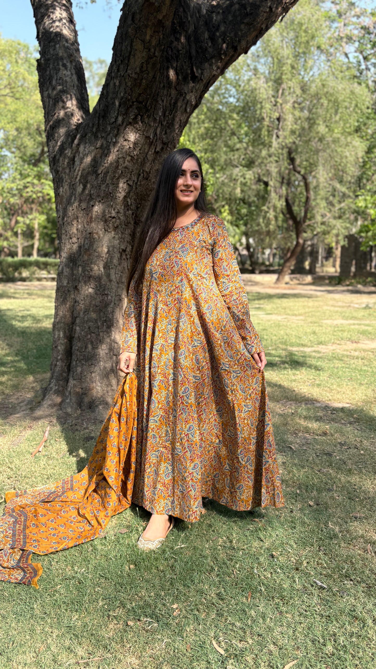 Saanya Kalamkari Anarkali Suit