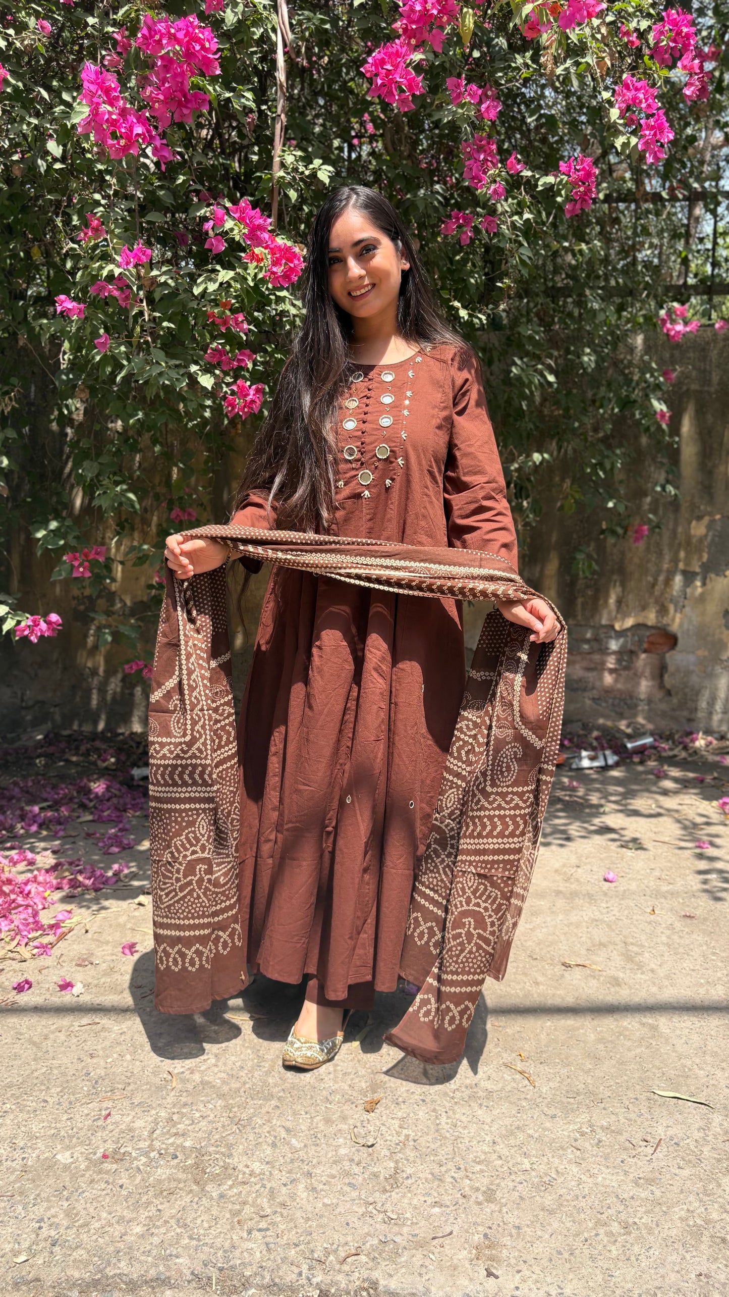 Salony Mirror Anarkali Suit