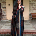 Anya Black Geometric Print Suit