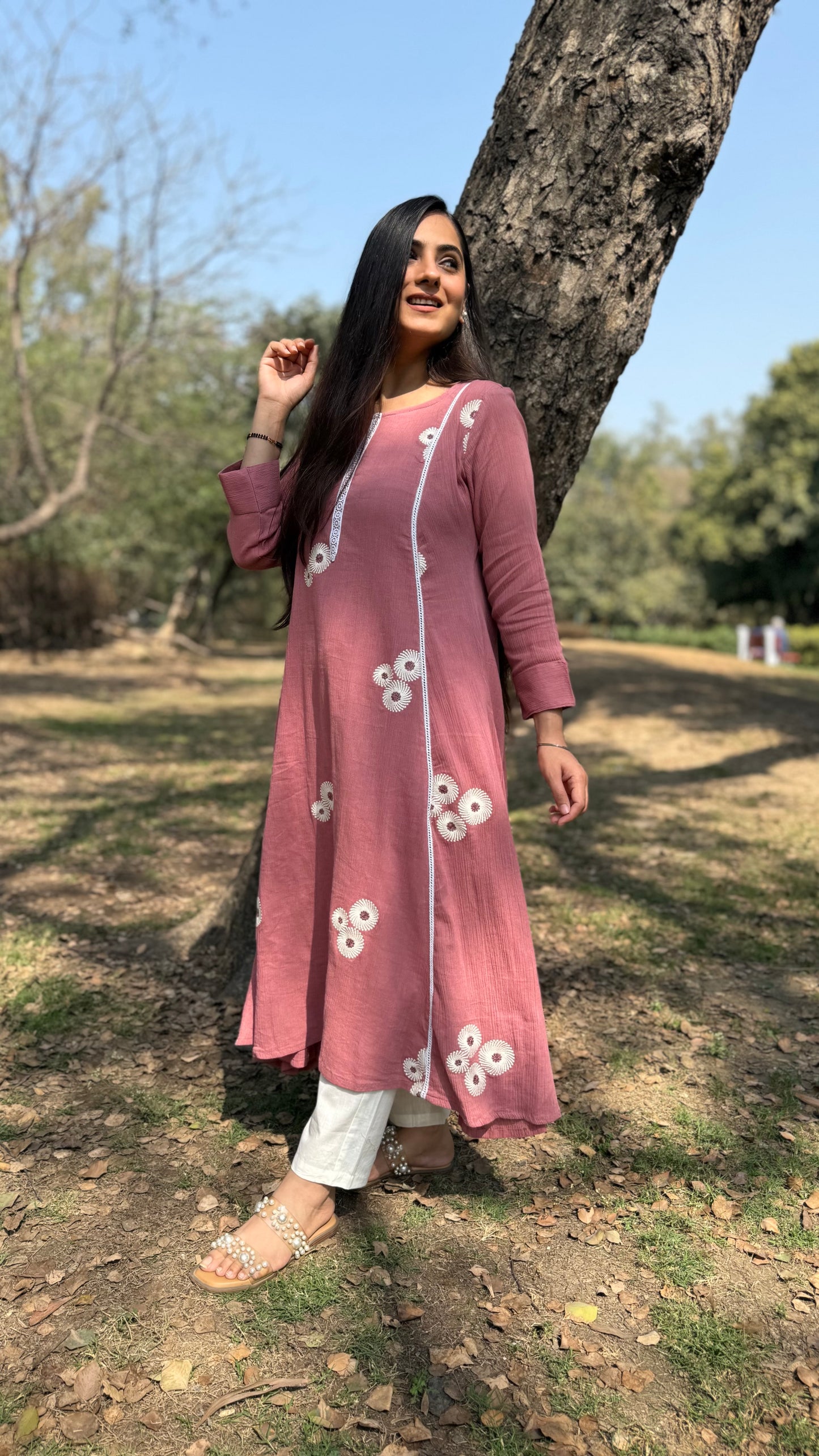 Maira Pink A-Line Kurta