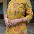 Kiara Mustard Floral Farshi Set