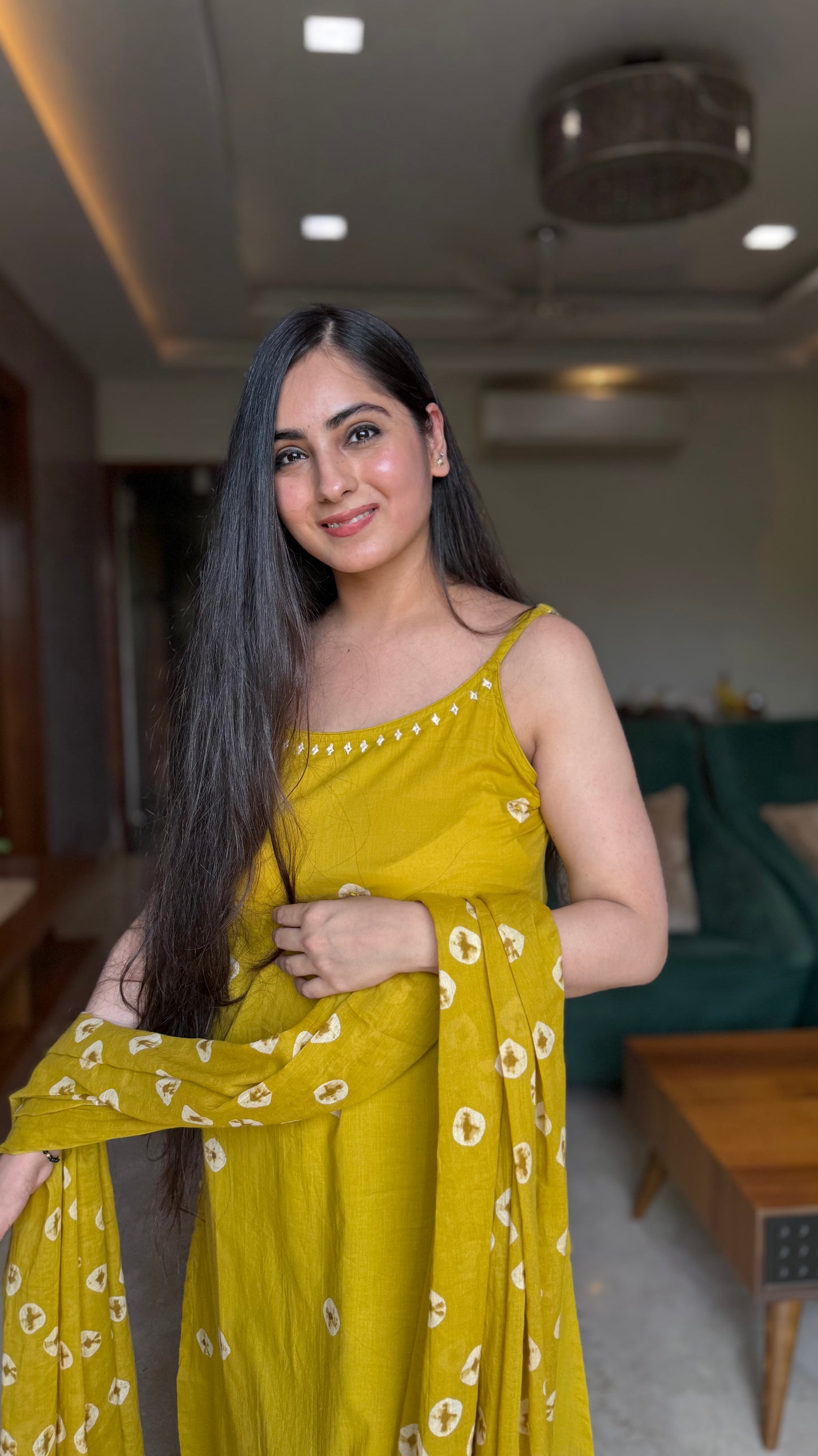 Himani Mustard A-Line Suit