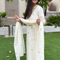 Anaya Ivory Embroidered Suit