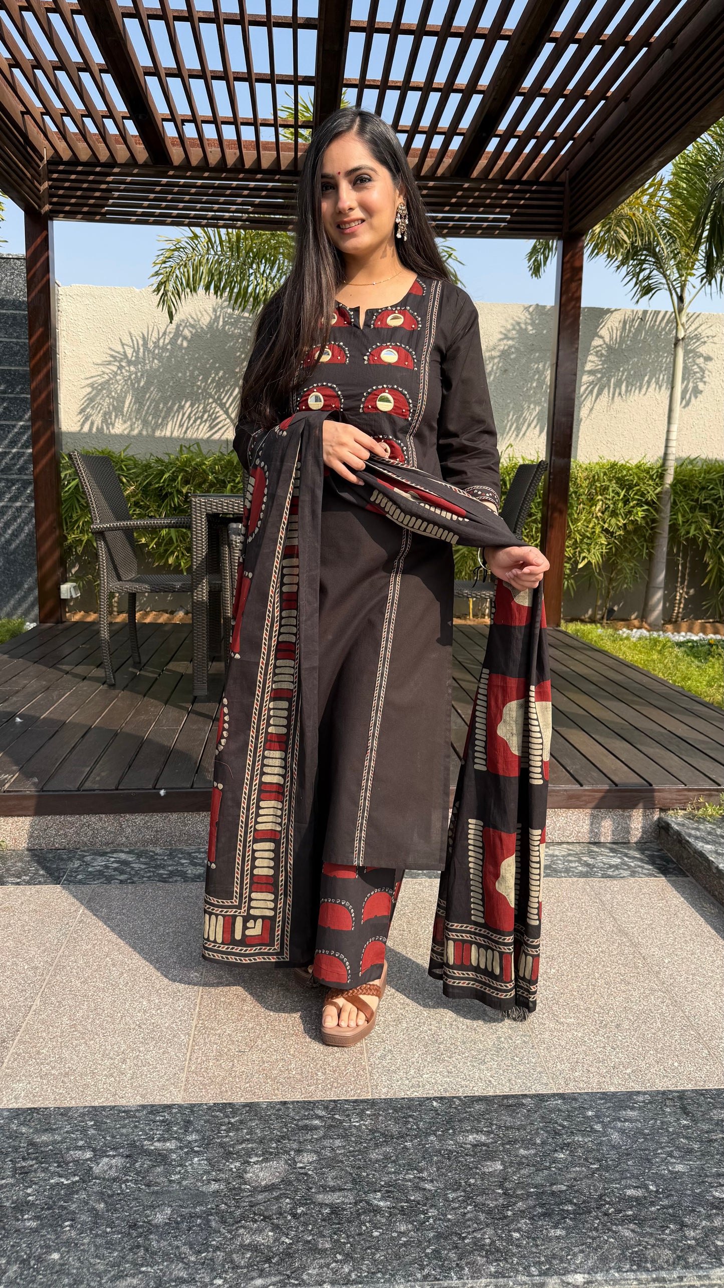 Diksha Black Palazzo Suit