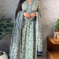 Kajal Olive Green Printed Suit