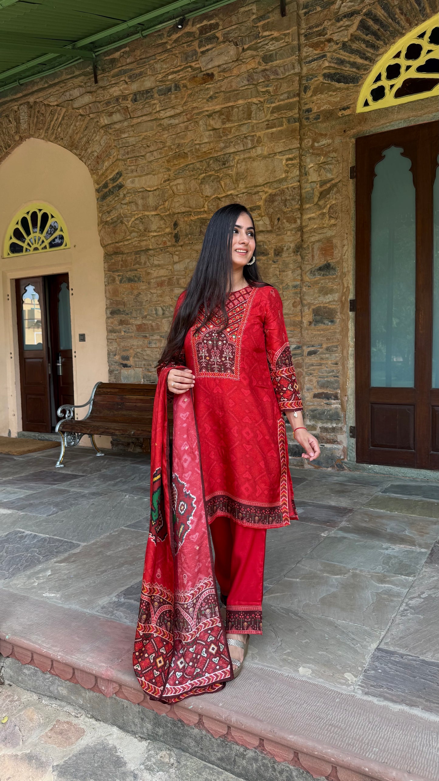 Saanjh Muslin Suit Set