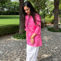 Pink Gulnaar Farshi Co-ord Set