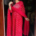 Richa Red Bandhej Suit