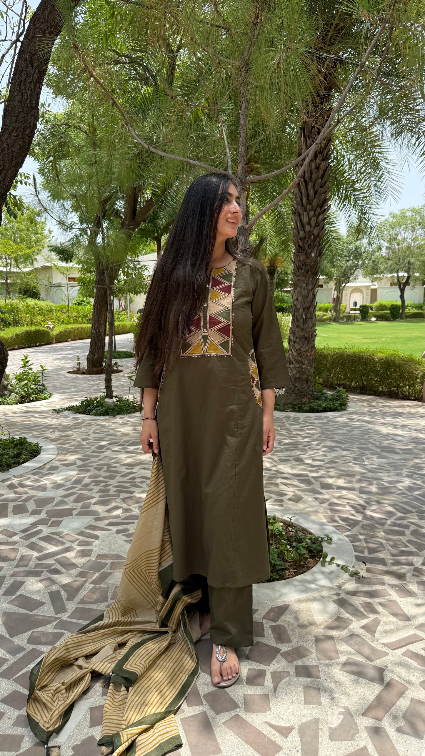 Mehak A-Line Cotton Suit