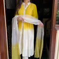 Richa Yellow Cream Muslin Suit