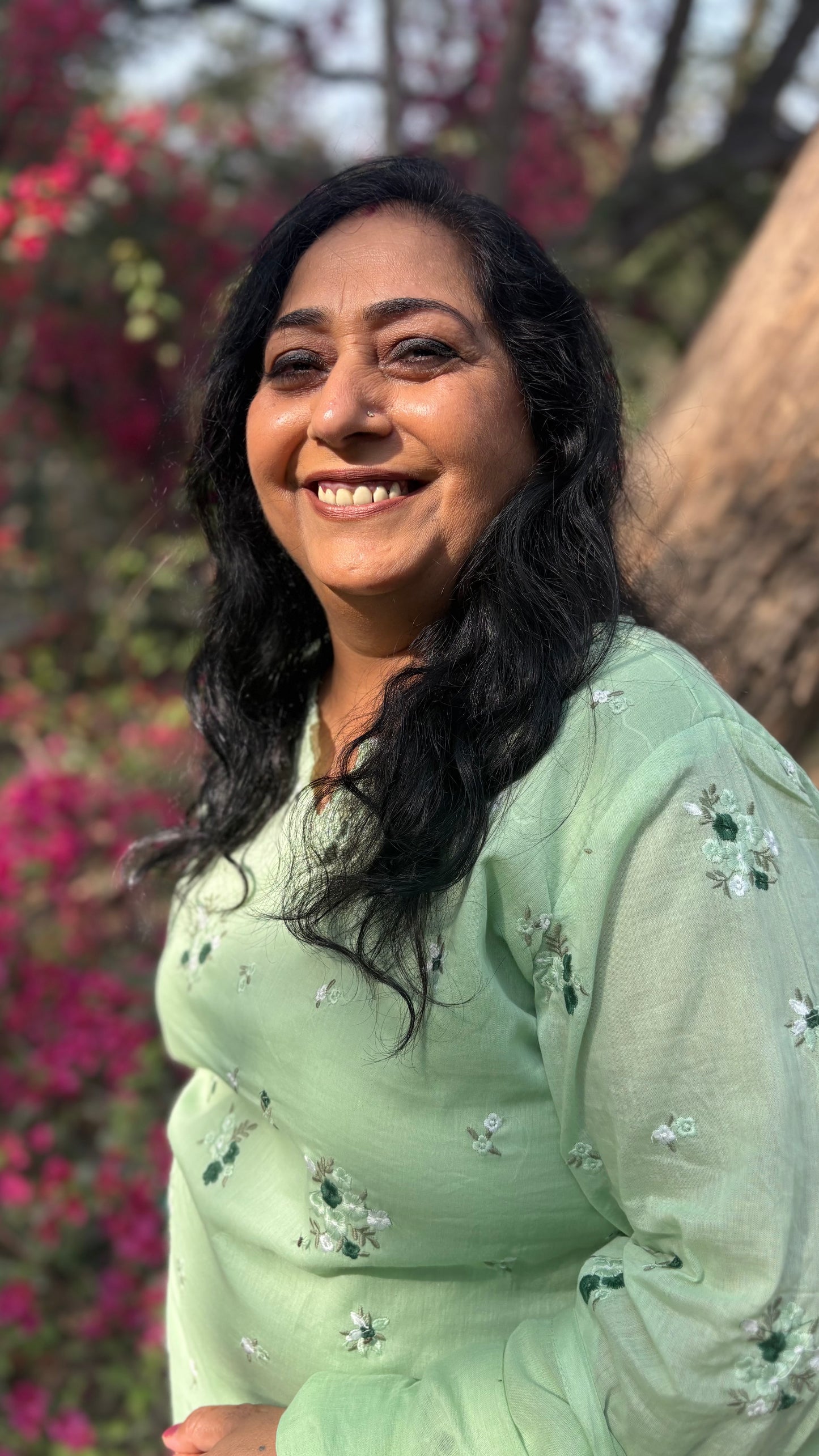 Pastel Bloom Cotton Mulmul Suit