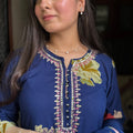 Veena Blue Flared Suit