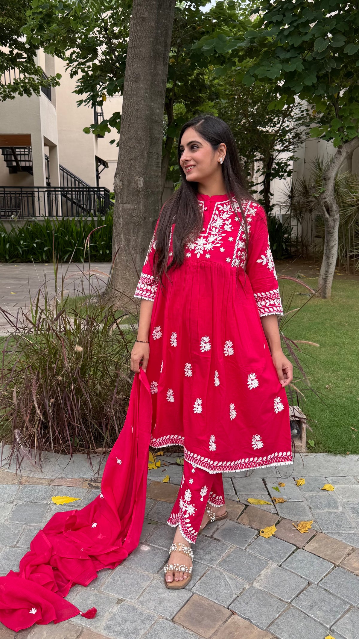 Riya Pink Thread Embroidery Set