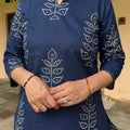 Meera Navy Bandhej Farshi Set