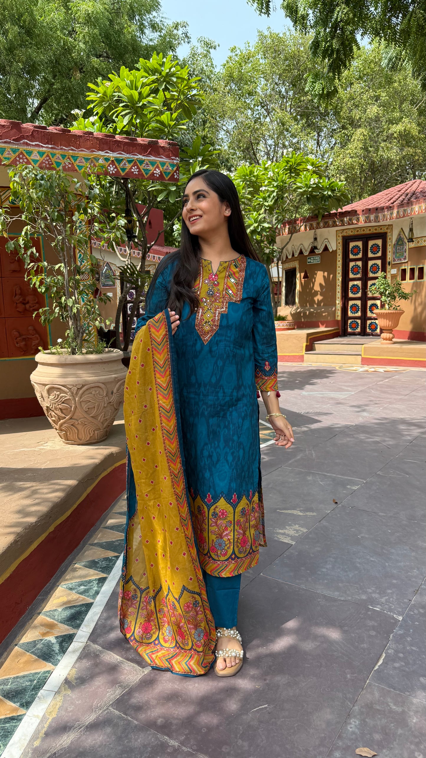 Azure Mehfil Suit Set