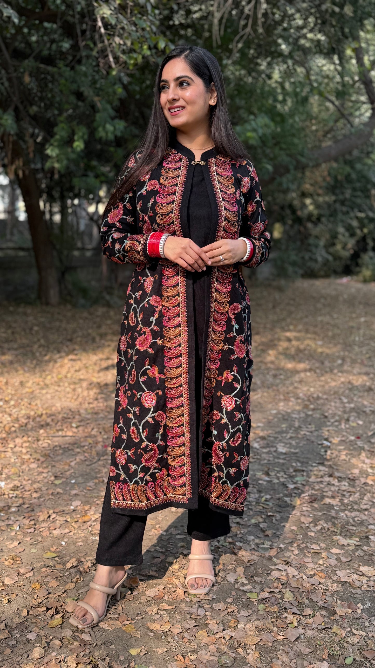 Diksha Black Jacket Set