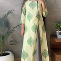 Green Handblock Kurta