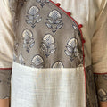 White Handblock Kurta