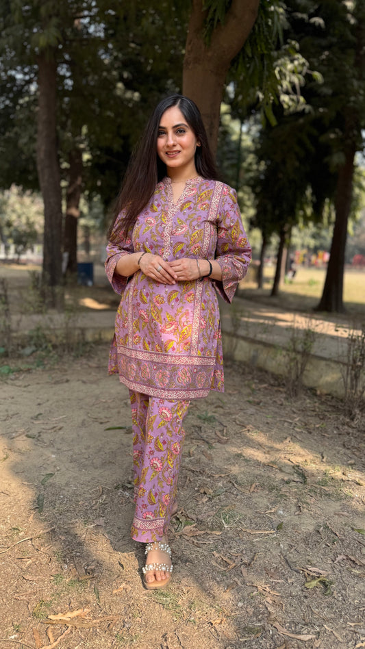 Saanvi Lilac Coord Set