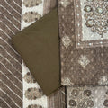 Zara Brown Schiffli Unstitched Suit