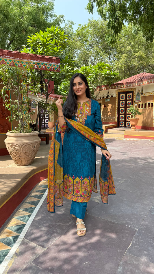 Azure Mehfil Suit Set