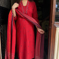 Neha Red Handloom Suit