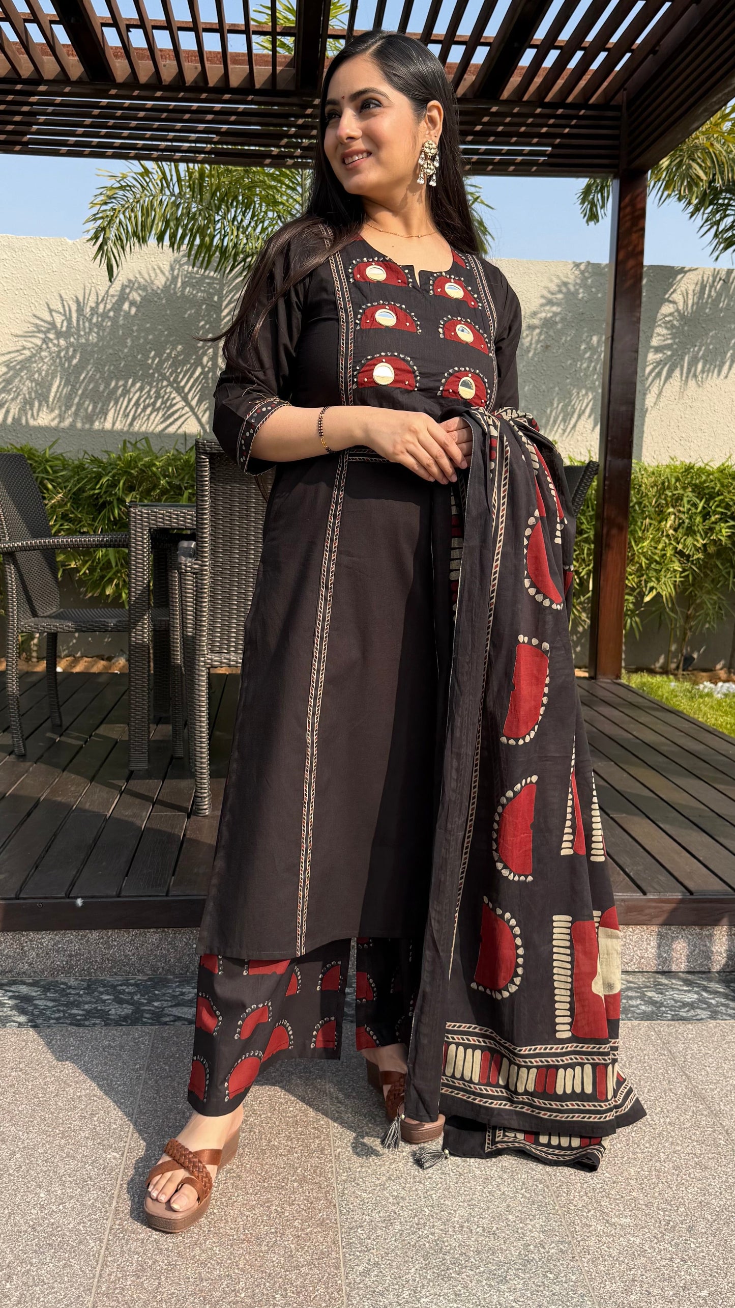 Diksha Black Palazzo Suit