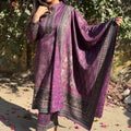 Aliya Purple Woollen Suit